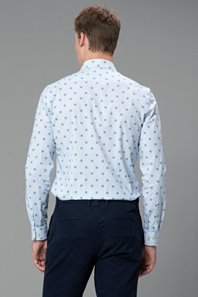Lufian Tıbet Smart Gömlek Slim Fit Mavi