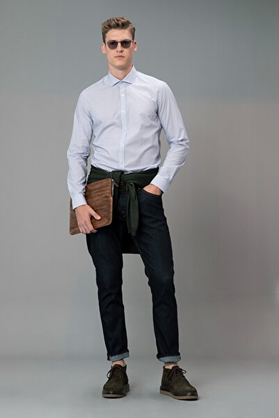 Lufian Forfar Smart Gömlek Slim Fit Saks