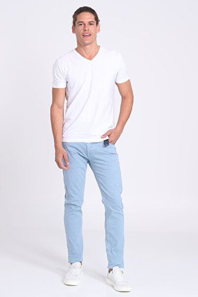 Lufian Arizona Spor 5 Cep Erkek Pantolon Slim Fit Blue