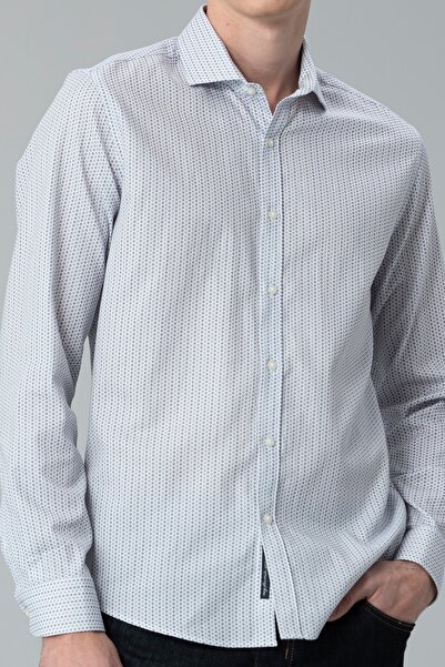 Lufian Germa Erkek Smart Gömlek Slim Fit Lacivert