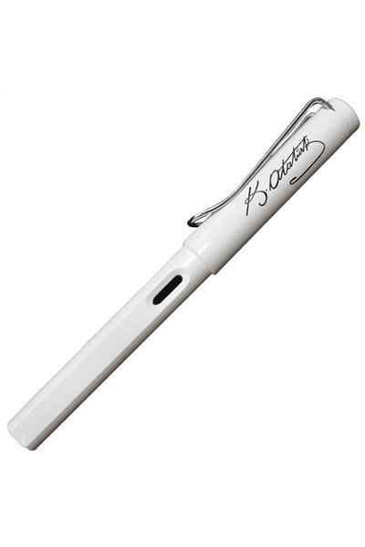 Lamy قلم حبر سفاري أتاتورك مميز M أبيض