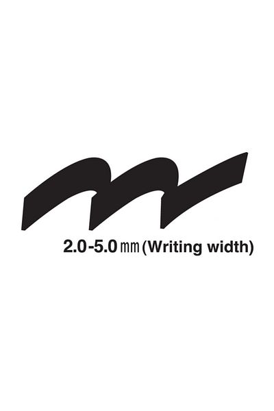 artline : 109 Permanent Cut Nib Marker Pen: 2.0-5.0 Mm: Black