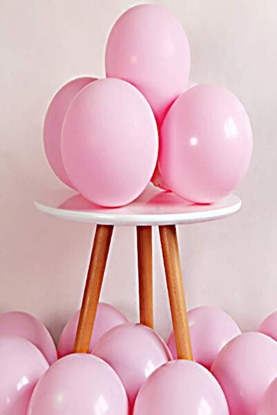 Partifabrik بالون ماكرون لون باستيل وردي 50 لتر