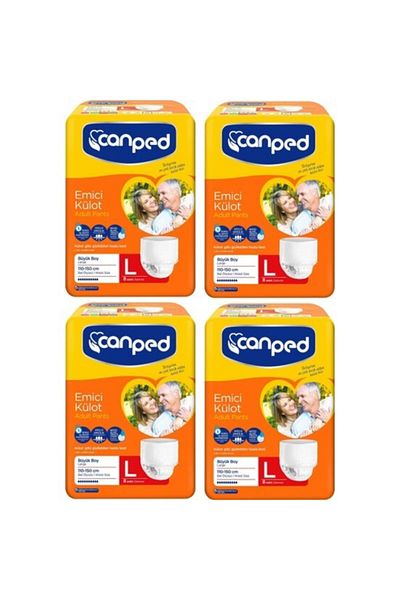 Canped Absorbent Panties Large 32 Pieces 4x8 Patient Diapers