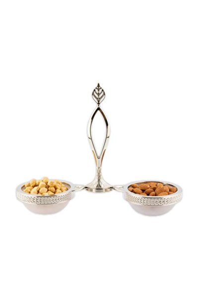 Sena Gümüş Mira Dekoratif 2'li Ikramlık Çerezlik