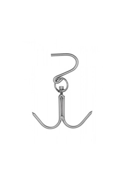 Genel Markalar Kasap Et Asma Kancası Krom Kaplı Çift Çengel 8 Mm Kalınlıkta