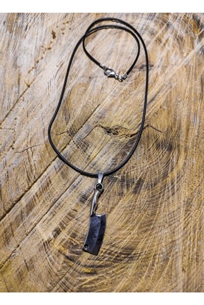 platin hediyelik Metal String Pendant Rubber String Men's Necklace