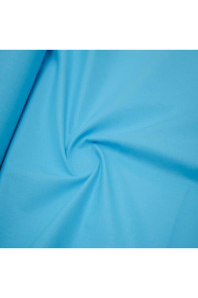 Wella Home 240 Cm Cotton Duvet Cover, Sheet and Pillowcase Fabric - Turquoise Blue