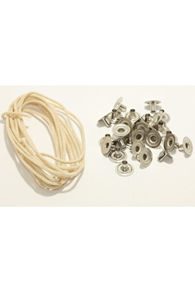 Candle Wick 10mt And Snap Fastener 100 Pieces In One (candle Making Materials)