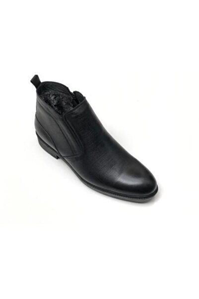 çelikler Erkek Siyah Hakiki Deri Klasik Bot