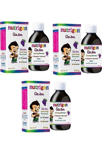 Nutrigen 200 Ml Grape Syrup - 3 Pieces
