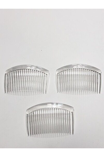 Hobigram Прозрачен цветен гребен с катарама 8 см, 1 брой, Tap-1035 – Мъниста,...