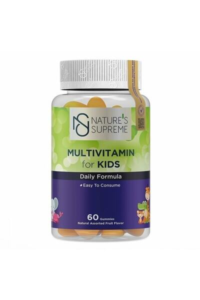 Nature's Supreme Gummies Multivitamin For Kids 60 Çiğnenebilir Form - Karışık...