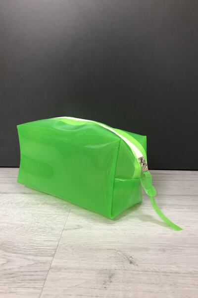 AGOÇANTA Women's Green Makeup Bag