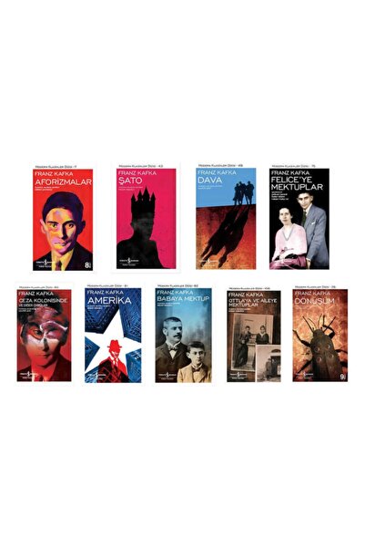 TÜRKİYE İŞ BANKASI KÜLTÜR YAYINLARI Franz Kafka 9 Kitap Seti