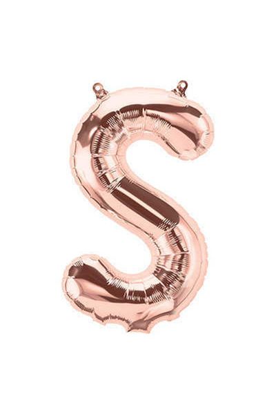 Deniz Party Store Rose Gold Foil Balloon 36 - 40 cm (S) Letter