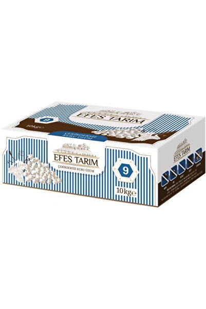 Efes Tarım Çekirdeksiz Kuru Üzüm Ağartılmış Tip 9 No 10 Kg