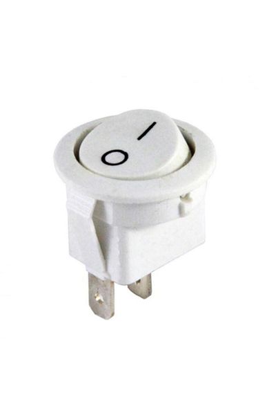 Site Hırdavat Ic-133a White Round Unilluminated Switch On/off Switch 2p