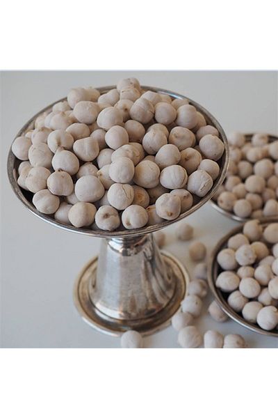 TicaretDenizi 2 Kg White Chickpeas - Domestic Roasted Soft Jumbo Chickpeas Kütahya