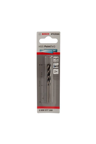 Bosch Top Bottom Set of 2 HSS PointTeq metal drill bits 3.5mm