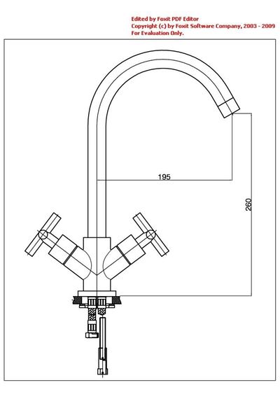GPD Ueb05-b Nino Rotary U Pipe Sink Faucet