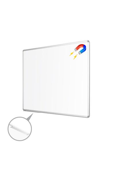 Penguen 100x200 Alüminyum Çerçeve Duvara Monte Manyetik Yazı Tahtası Beyaz