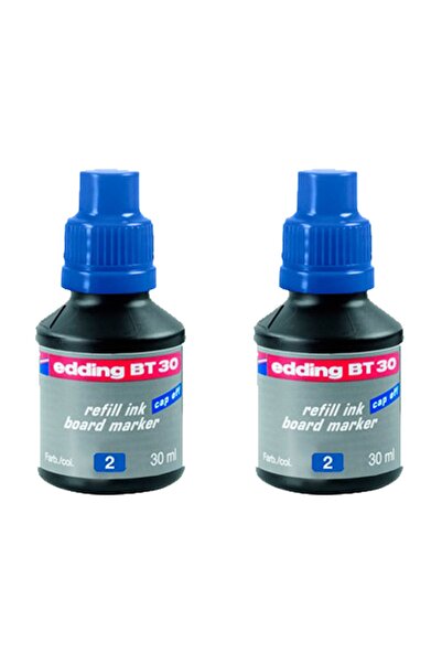 Edding Yayınları Edding Bt-30 Beyaz Tahta Kalem Mürekkebi 30 Ml 2 Li Set Mavi