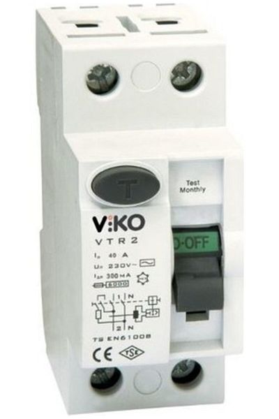 VİKO Monophase Residual Current Relay 2X40 a 30Ma 1Pc