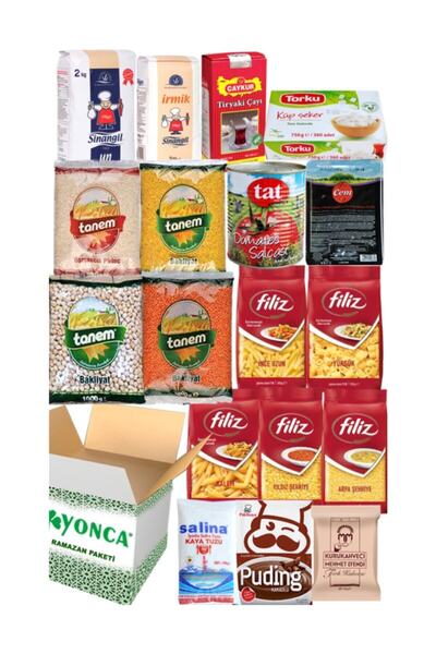 Yonca Ramazan Erzak Yardım Paketi Kolisi 18 Adet No:9