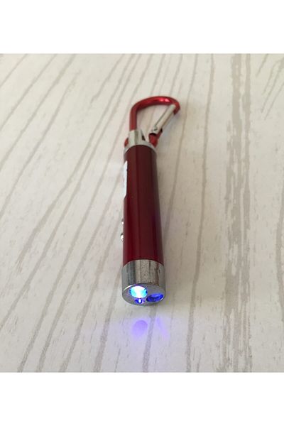 powerdex 3 in 1 Red Laser Keychain Torch - White and Flashing Light - Shipping Without Standby on the Same Day