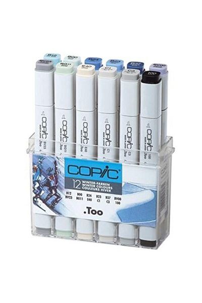 Copic Marker Set Set of 12 Winter Colors