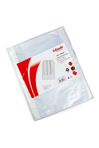 Esselte 479815   - A4 Economy Bag File 11 Holes Frosted (100 Pieces)