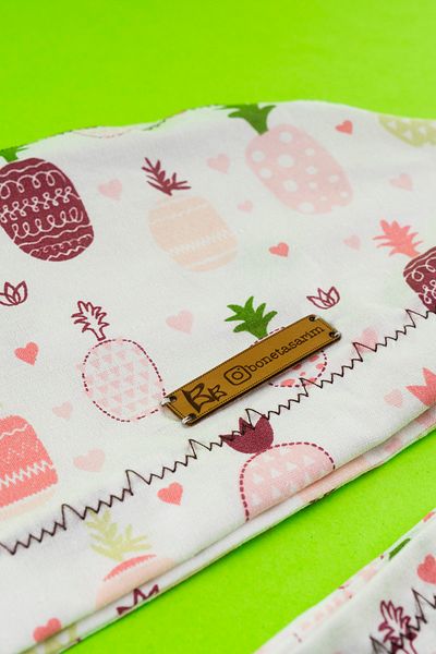 Best Bone Neon Pineapple Patterned Surgical Bonnet