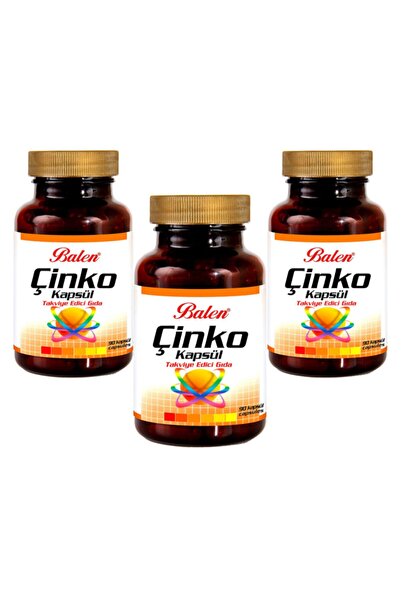 Balen الزنك 90 كبسولة مكملات غذائية 3 قطع