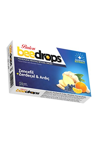 Balen Zencefil Zerdeçal Ve Ardıç Mandalina Aromalı Bitkisel Beedrops Pastil 24 Adet