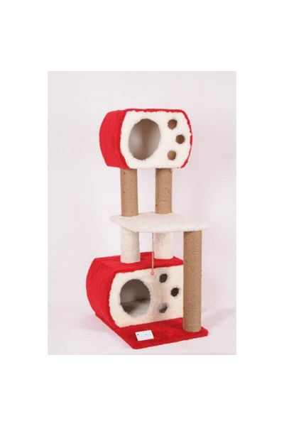 Cathause Cat Hause Cat Scratching Platform Flying Paws S08k Red