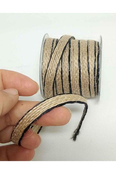 angel çanta aksesuar Black Straw Color Cord with Edges, Drawstring Rope Meter