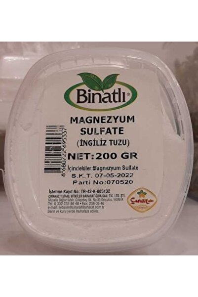 Magnezyum Sulfate (ingiliz Tuzu) 200 Gr.