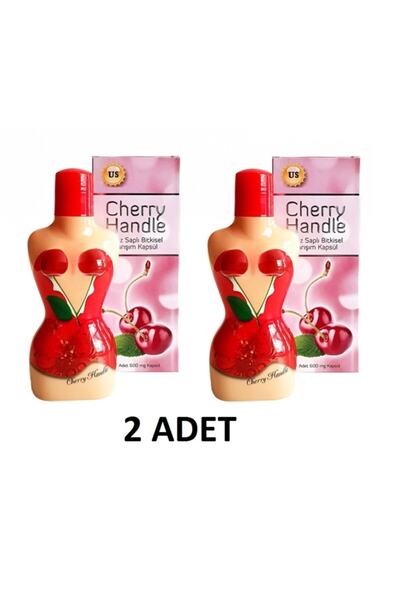 Cherry 2 Adet Kiraz Saplı Karışık Bitkisel Kapsül Handle