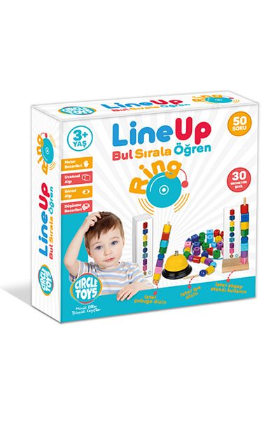 Circle Toys Line Up Ring - Find Sort Learn 50 Questions 30 Geometric Shape Training Set