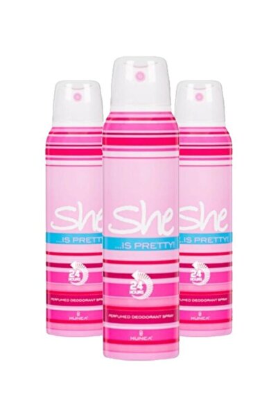 She Pretty Bayan Deodorant 150 Ml X3