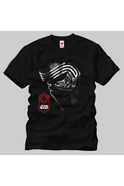 Crazy Чоловічий чорний футболка Star Wars Kylo Ren Face