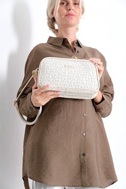 Just Polo Women's Cream Crossbody and Shoulder Bag