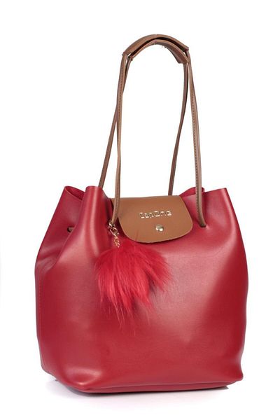 Capone Outfitters Capone Padova Leder Rote Damen Umhängetasche