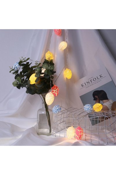 5DM Colorful Egg Shaped Decorative Wrapped Led Lighting 10 Lu