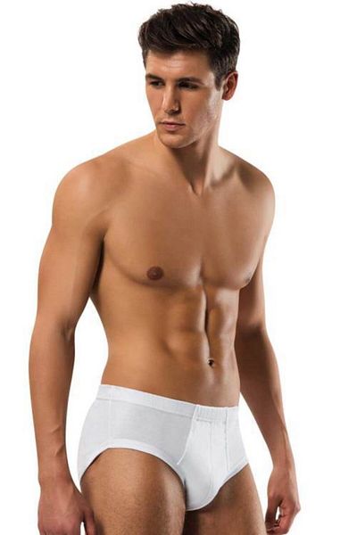 Erdem Ανδρικό λευκό χτενισμένο βαμβακερό σλιπ Tape Slip 3 Pack