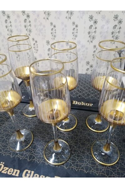 Özen Glass Dekor 6 Lı Meşrubat Bardagı