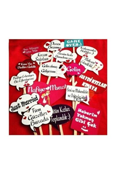 Happyland Kına Gecesi Pankart Konuşma Balonları 20 Adet