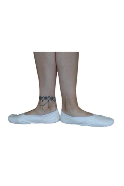 TUGİS SANAT Beyaz Pisi Pisi-folklor Pisisi- 23 Nisan Ayakkabısı