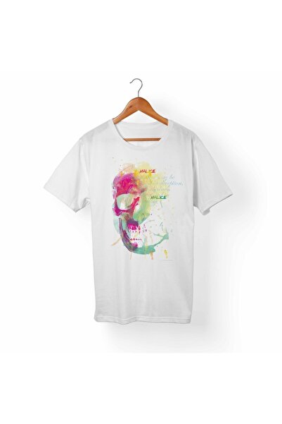 Alfa Tshirt تي شيرت جمجمة أبيض للجنسين